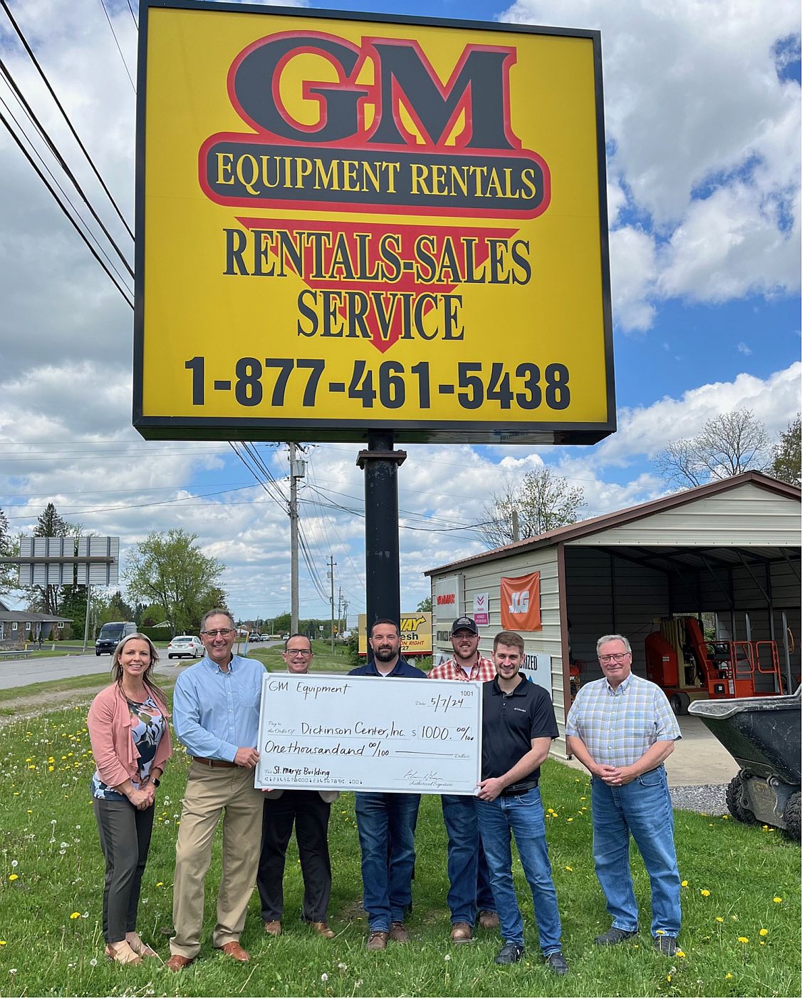 GM Equipment Rentals Donation to DCI's St. Marys Building Project Image
