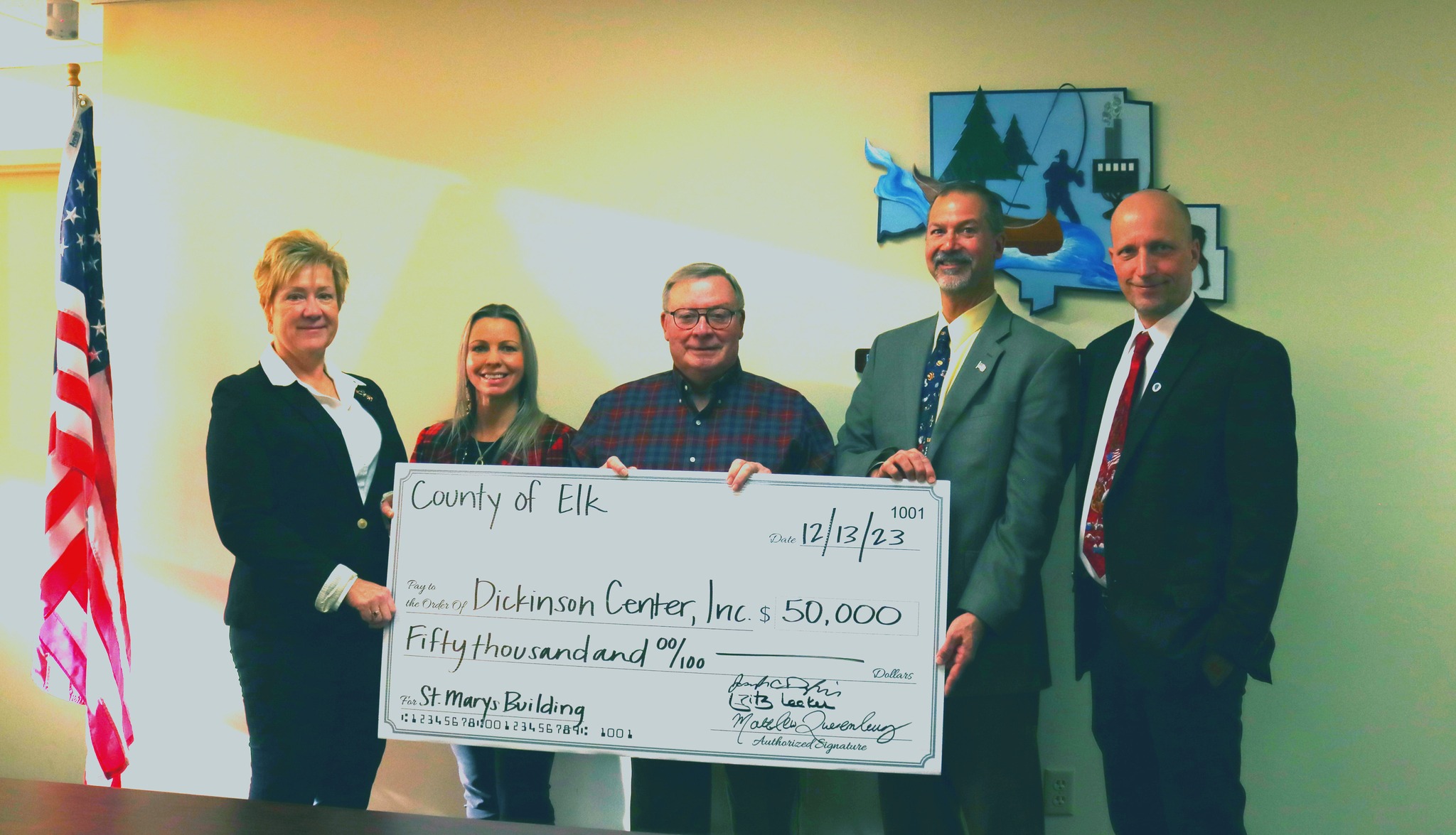 Elk Co Commissioners give to DCI