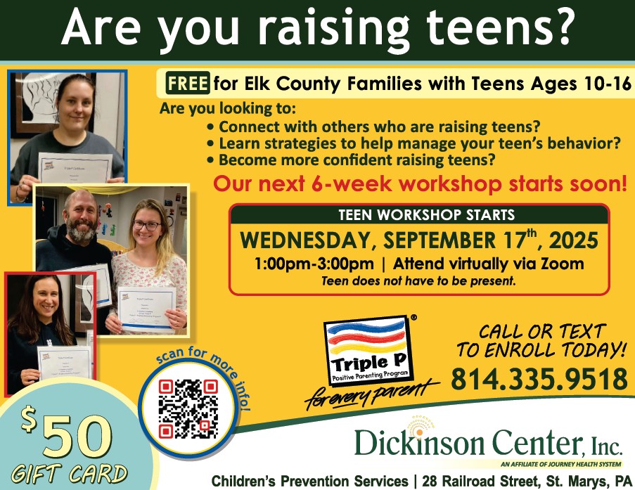 DCI's Triple P Parenting Program Workshop Starting Soon (10-16) Image