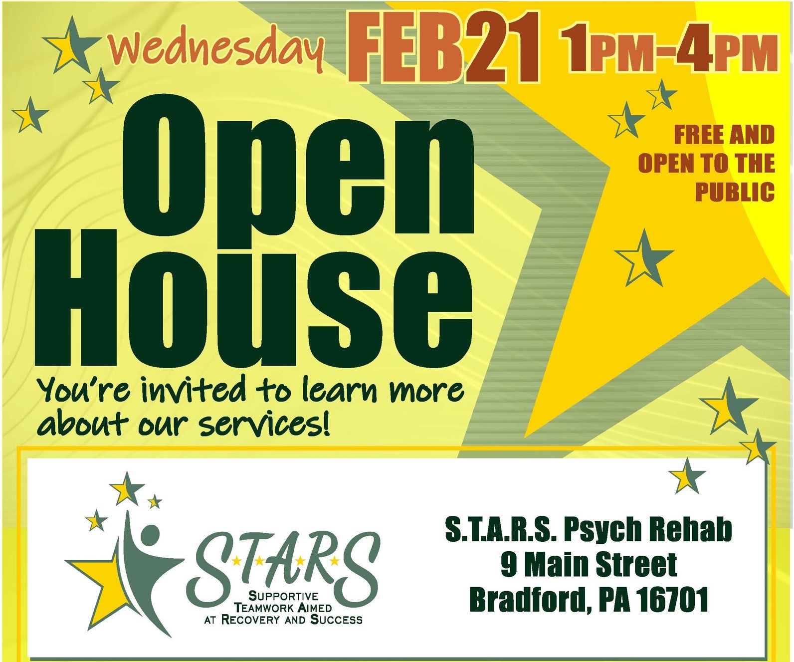 S.T.A.R.S. Psych Rehab to Hold Public Open House Image